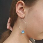Boucles d’oreilles créoles « Conter fleurette »