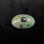 Broche Art Déco en argent et saphir ancien