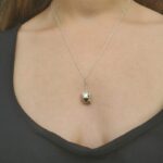 Collier « Plage » en argent et saphir