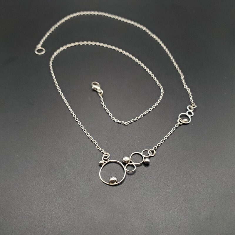 Collier « bulles » en argent