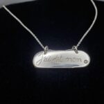 Collier « j’ai dit non » argent et diamant