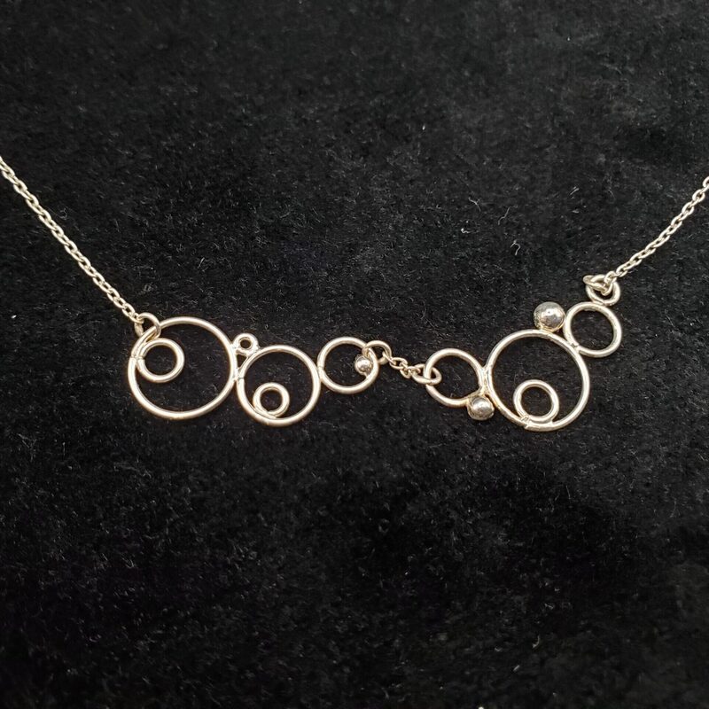 Collier « petites bulles » en argent
