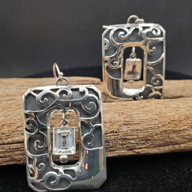 Boucles d'oreilles "Ombre et Lumière"